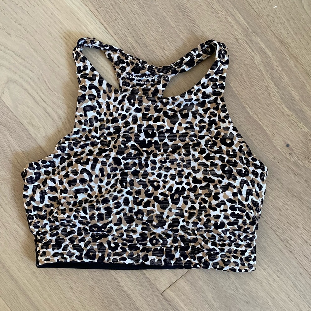 Outdoor Voices Move Free Crop Top Bra